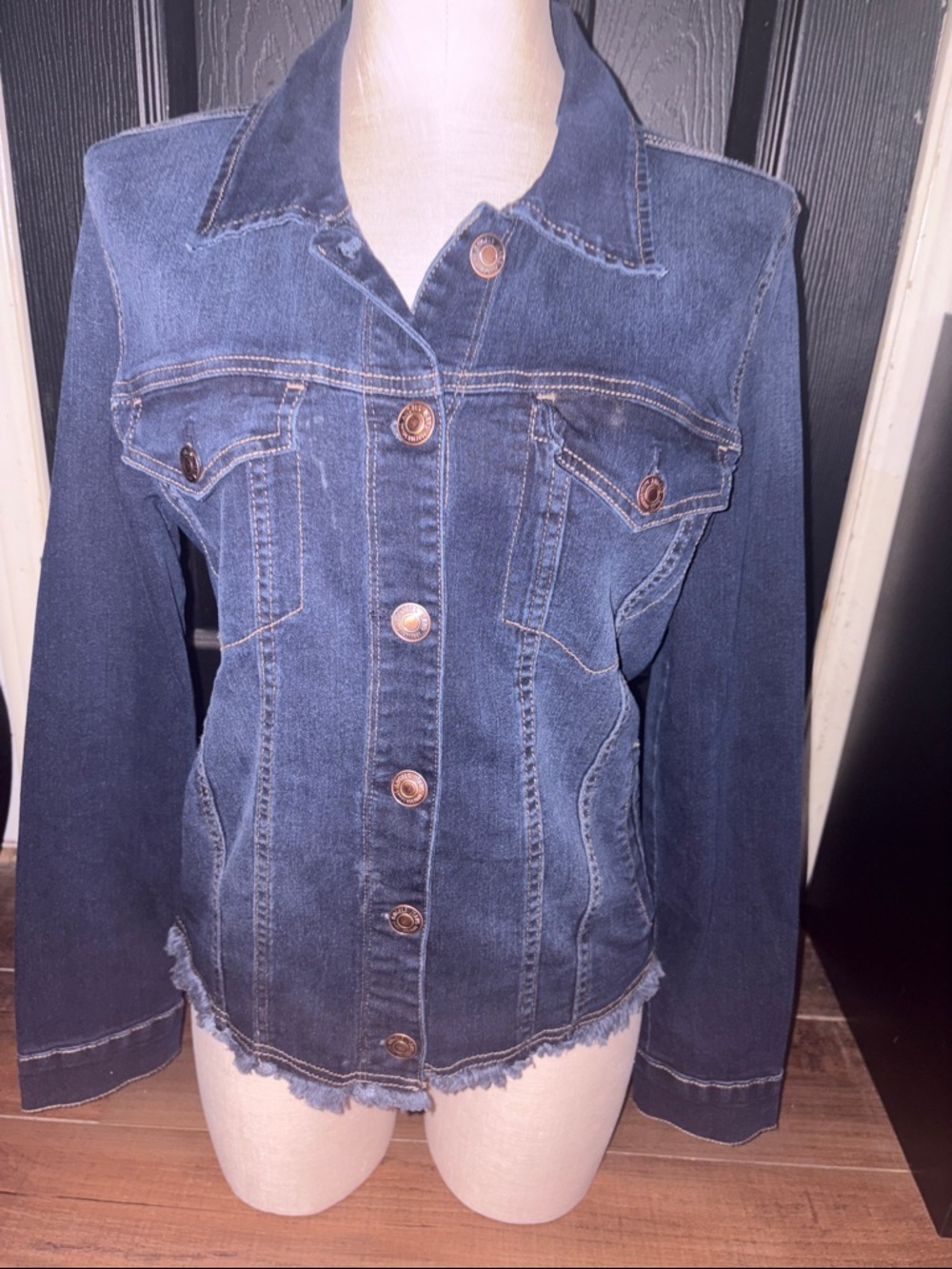 Angels Navy Jean Jacket